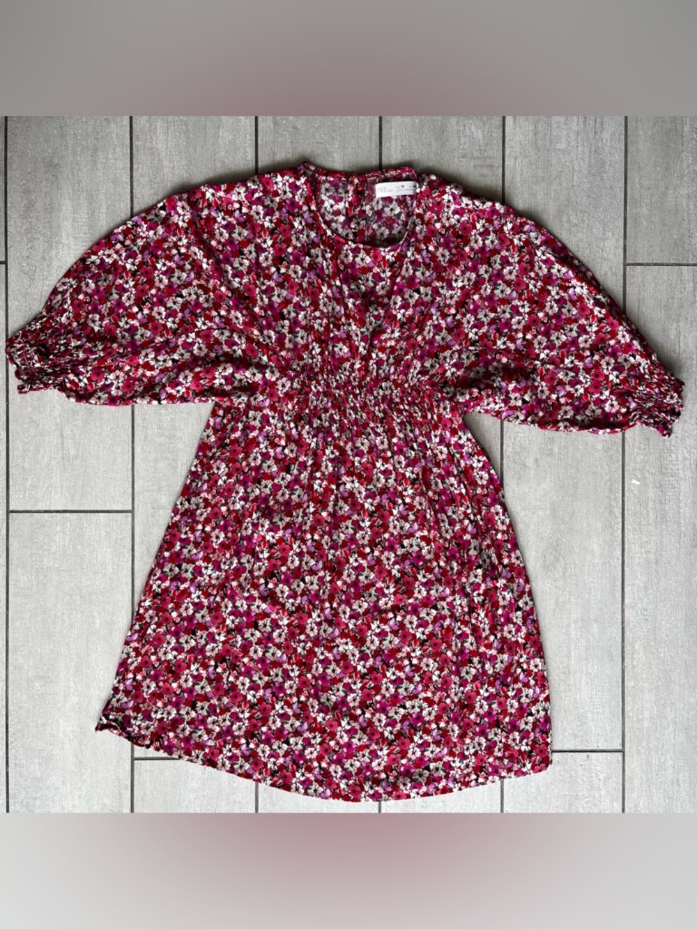 Zara Girl Floral Dress in PINK/RED (10Y)